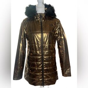 The North Face Harway Insulated Parka in a limited edition metallic copper color